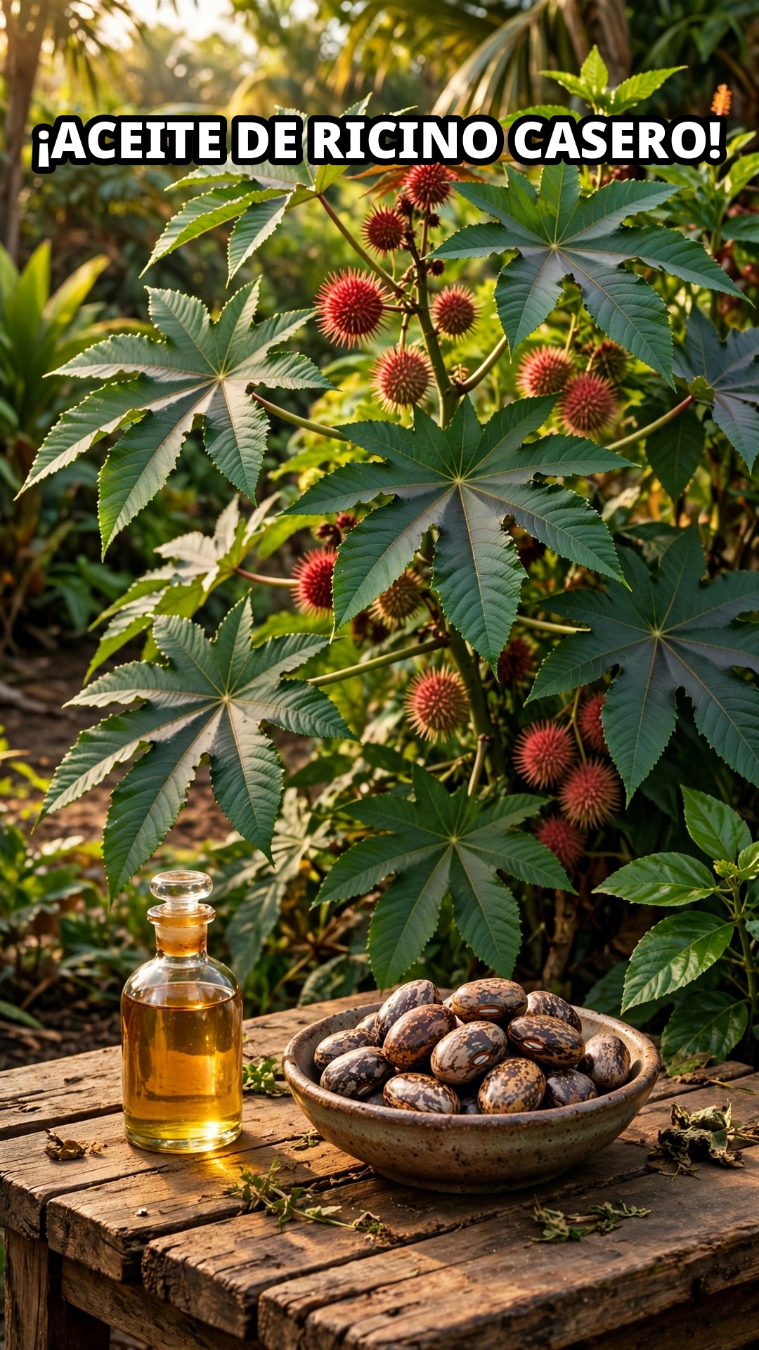 Aceite de Ricino Hecho en Casa: el Método Tradicional de la Higuerilla 🌿