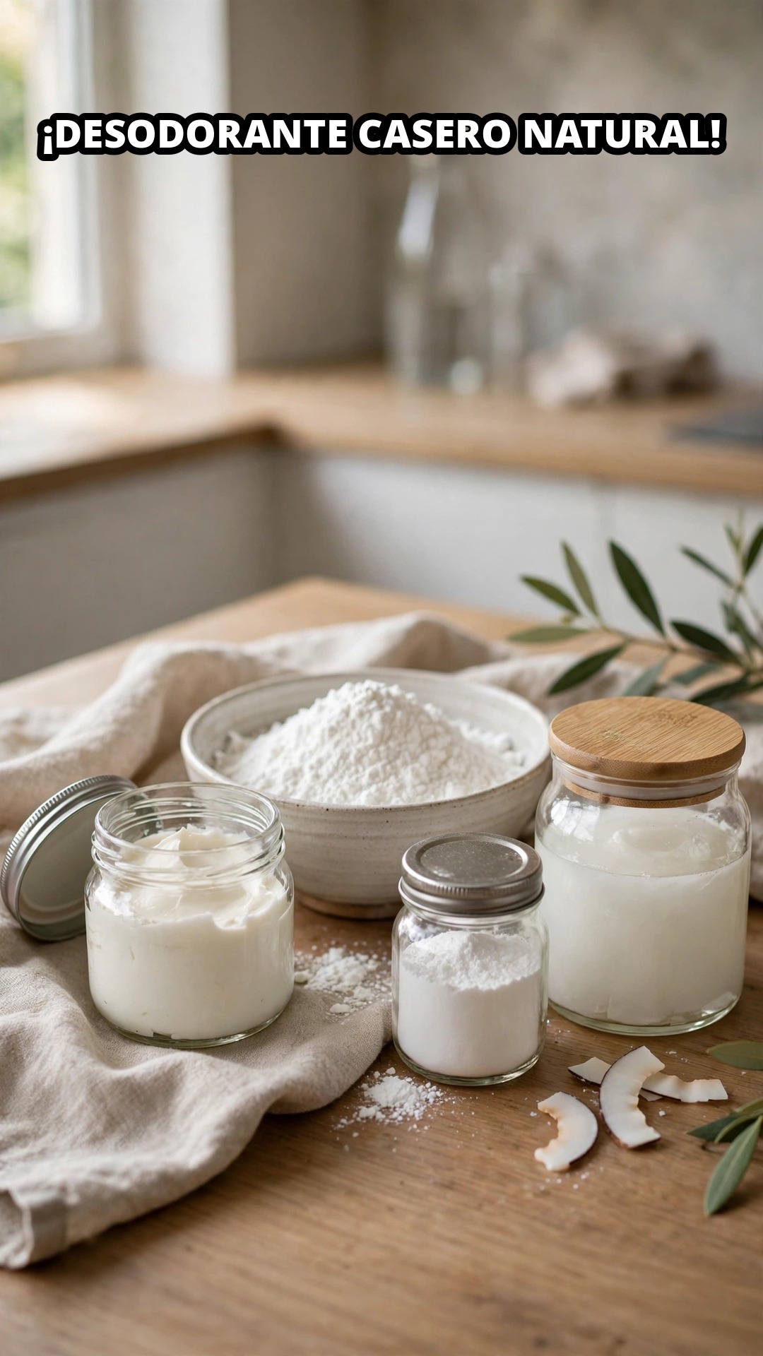 Desodorante Casero de 3 Ingredientes: Maicena, Aceite de Coco y Bicarbonato 🌿