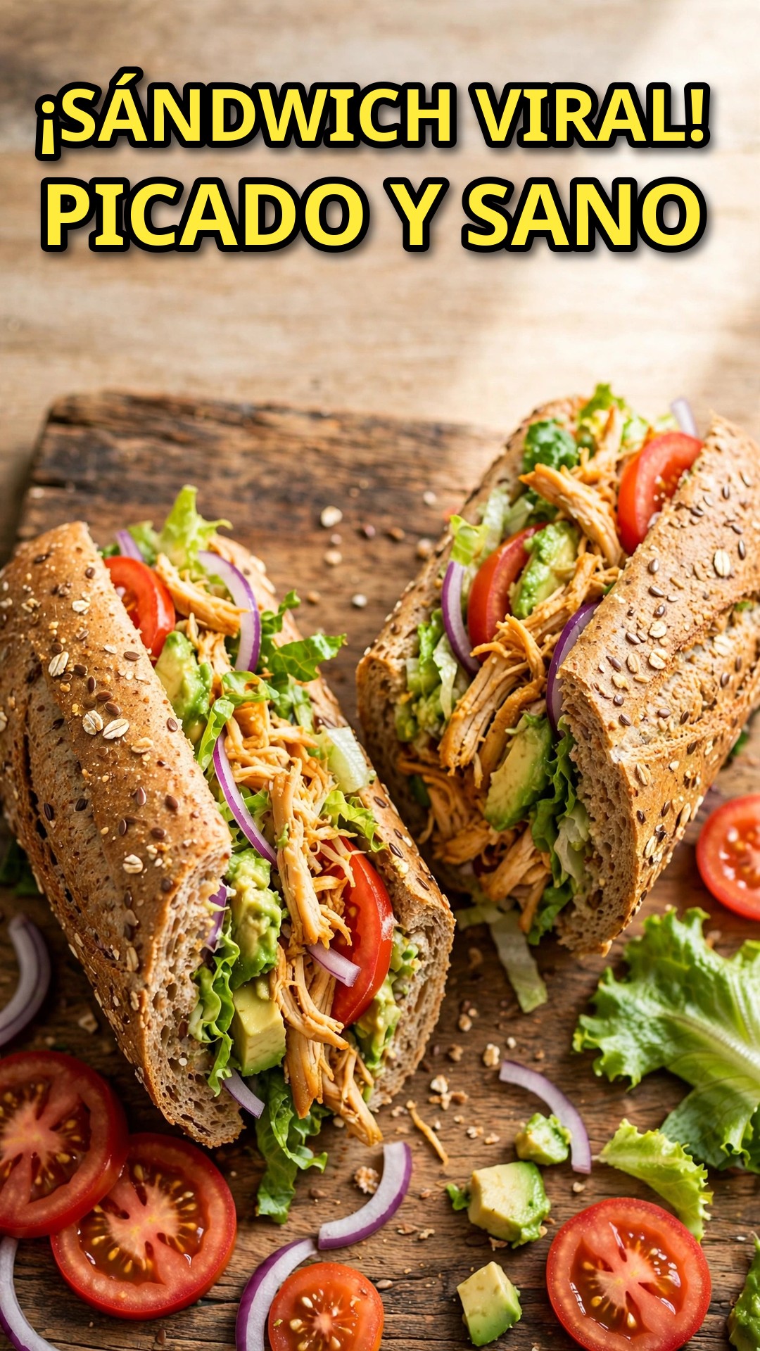 Sándwich Picado Viral en Versión Sana: Todo Se Pica en la Tabla, Sin Mayonesa 🥪