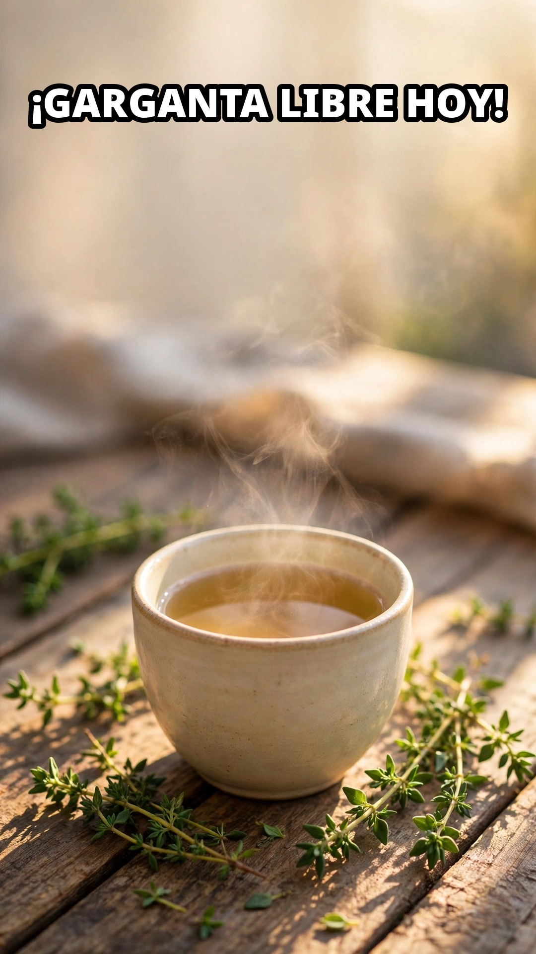 Día 25: Té de Tomillo, Garganta Aliviada y Respiración Calma 🌿